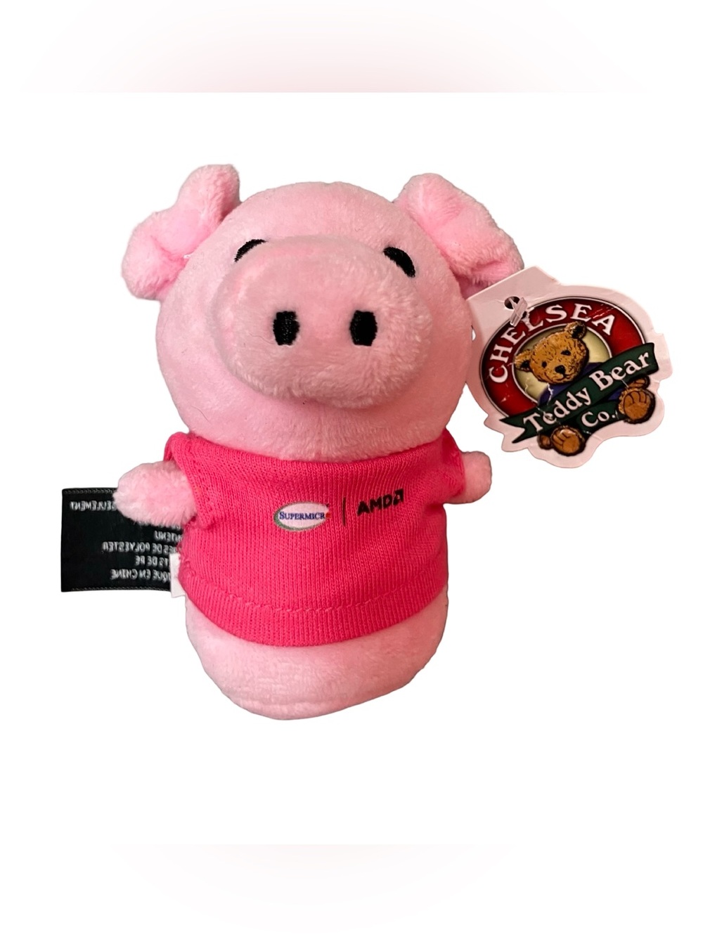 AMD Keychain Swag Plush Pig Pink Employee Promo Giveaway Chelsea Co Supermicro